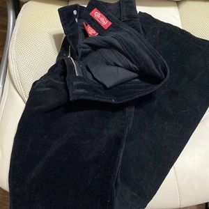Size 9 flare bottom corduroy black pants